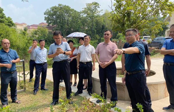 廣東省生態(tài)環(huán)境廳、江西省生態(tài)環(huán)境廳考察調(diào)研我司農(nóng)村生活污水處理站